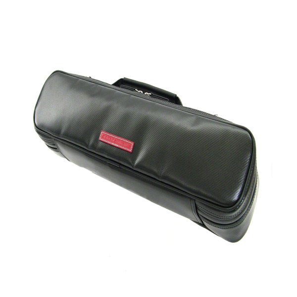 Photo1: NAHOK Piccolo Case Guard [Mancini2/wf]  Black / Black Genuine Leather Handle *Red name{Waterproof, Temperature Adjustment & Shock Absorb}