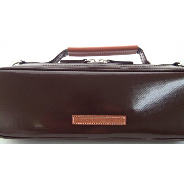 Photo2: NAHOK Piccolo Case Guard [Mancini2/wf]  Chocolate / Camel Genuine Leather Handle{Waterproof, Temperature Adjustment & Shock Absorb}