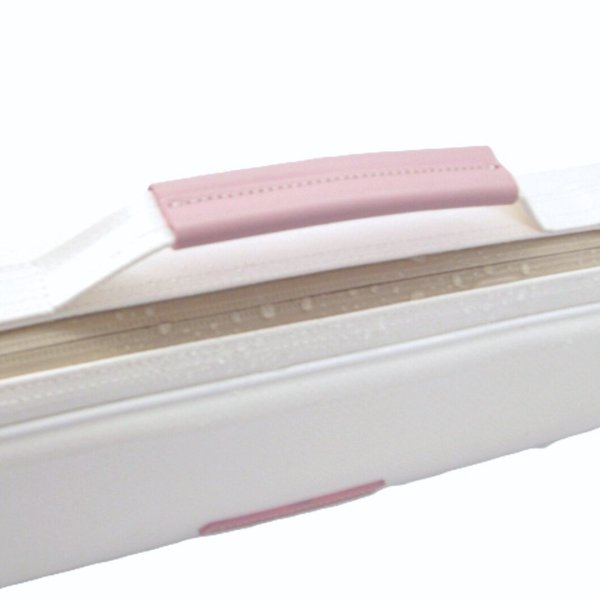 Photo2: NAHOK Piccolo Case Guard [Mancini2/wf]  Off White special coating / Pink Genuine Leather Handle & Emblem {Waterproof, Temperature Adjustment & Shock Absorb}