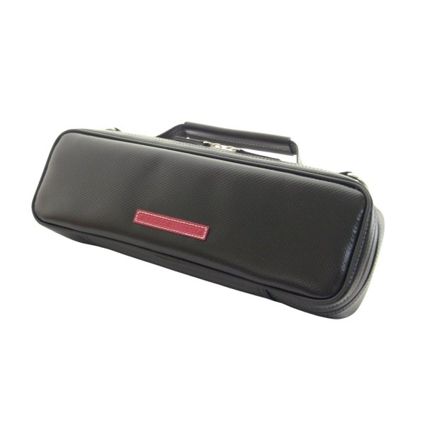 Photo1: NAHOK Piccolo Case Guard [Mancini2/wf]  Black / Black Genuine Leather Handle *Red name{Waterproof, Temperature Adjustment & Shock Absorb}