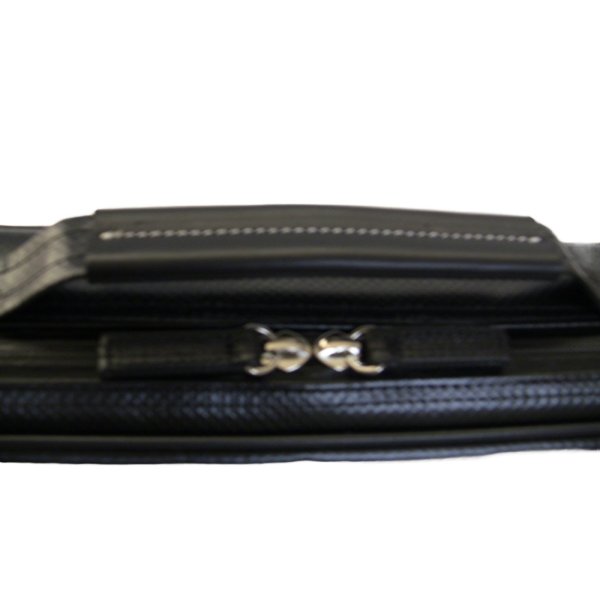 Photo2: NAHOK Piccolo Case Guard [Mancini2/wf]  Black / Black Genuine Leather Handle *Red name{Waterproof, Temperature Adjustment & Shock Absorb}