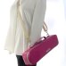 Photo6: NAHOK Flute Case Bag B Foot [Amadeus/wf] Fuchsia Pink / Pink Genuine Leather Handle {Waterproof, Temperature Adjustment & Shock Absorb} (6)