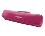 NAHOK Flute Case Bag C Foot [Amadeus/wf] Fuchsia Pink / Pink Genuine Leather Handle & Emblem {Waterproof, Temperature Adjustment & Shock Absorb}