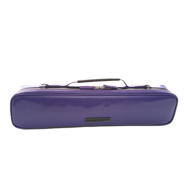 Photo2: NAHOK Flute Case Bag C Foot [Amadeus/wf] Violet / Black Genuine Leather Handle & Emblem {Waterproof, Temperature Adjustment & Shock Absorb}