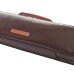 Photo1: NAHOK Flute Case Bag B Foot [Amadeus/wf] Chocolate / Camel Genuine Leather Handle {Waterproof, Temperature Adjustment & Shock Absorb} (1)