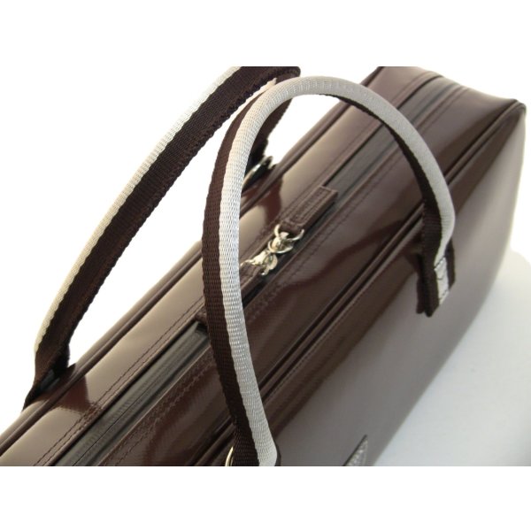 Photo5: For B&C foot, NAHOK Flute & Piccolo Case Bag [Grand Master3/wf] Chocolate / Chocolate & Silver Handle {Waterproof, Temperature Adjustment & Shock Absorb}