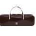 Photo2: For B&C foot, NAHOK Flute & Piccolo Case Bag [Grand Master3/wf] Chocolate / Chocolate & Silver Handle {Waterproof, Temperature Adjustment & Shock Absorb} (2)