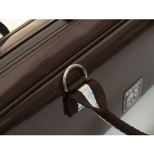 Photo4: For B&C foot, NAHOK Flute & Piccolo Case Bag [Grand Master3/wf] Chocolate / Chocolate & Silver Handle {Waterproof, Temperature Adjustment & Shock Absorb}