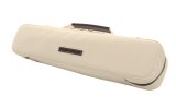 NAHOK Flute Case Bag B Foot [Amadeus/wf] White special coating / Chocolate Genuine Leather Handle & Emblem {Waterproof, Temperature Adjustment & Shock Absorb}