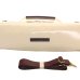 Photo5: NAHOK Flute Case Bag B Foot [Amadeus/wf] White special coating / Chocolate Genuine Leather Handle & Emblem {Waterproof, Temperature Adjustment & Shock Absorb} (5)