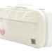 Photo2: NAHOK Single Oboe Case Bag [The Mission/wf] White with Genuine Leather Light Pink Heart {Waterproof, Temperature Adjustment & Shock Absorb} (2)