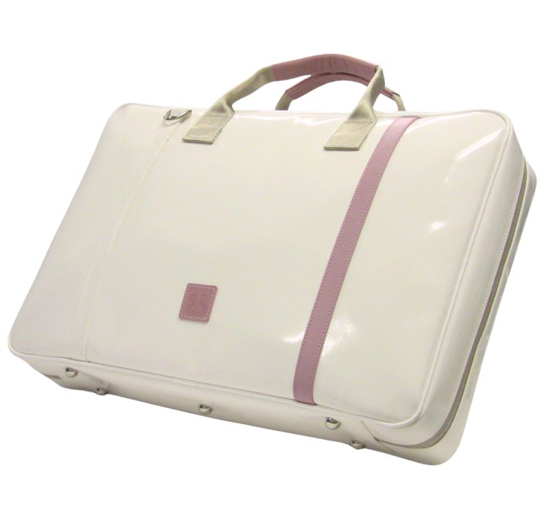 NAHOK W Case [Gabriel 2/wf] for Flute players White special coating / Pink {Waterproof, Temperature Adjustment & Humidity Regulation, Shock Protection}