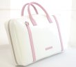 Photo4: NAHOK Score Briefcase [Ludwig/wf] for Flute Players White / Genuine Leather Pink {Waterproof, Temperature Adjustment & Shock Absorb}