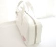 Photo3: NAHOK Oboe Case Bag [Camarade/wf] White / Genuine Leather Light Pink Heart {Waterproof, Temperature Adjustment & Shock Absorb}