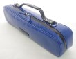 Photo3: NAHOK Flute Case Bag C Foot [Amadeus/wf] Dark Blue / Black Genuine Leather Handle {Waterproof, Temperature Adjustment & Shock Absorb}