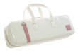 Photo1: NAHOK Flute & Piccolo Case Bag C Foot [Grand Master2/wf] White / Pink {Waterproof, Temperature Adjustment & Shock Absorb}