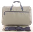 Photo6: NAHOK 2 Compartment Bag 43 for Clarinet [Deniro/wf] Matte Light Grey / Navy Blue {Waterproof, Temperature Adjustment & Shock Absorb}
