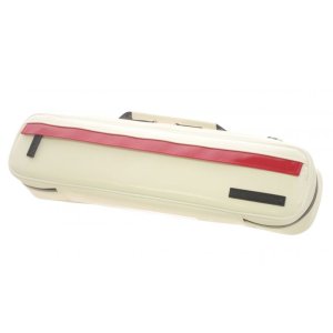 Photo:  NAHOK Flute Case Bag C Foot [Amadeus/wf] Cream White / Red, Black {Waterproof, Temperature Adjustment & Shock Absorb}