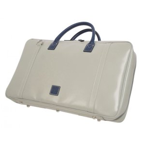 Photo: NAHOK Score Briefcase [Ludwig/wf] for Flute Players Matte Light Grey / Navy Blue {Waterproof, Temperature Adjustment & Shock Absorb}