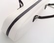 Photo7: For B&C foot, NAHOK Flute & Piccolo Case Bag [Grand Master3/wf] White / Choco & Silver Handle {Waterproof, Temperature Adjustment & Shock Absorb}