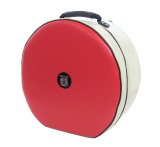 Photo: NAHOK Backpack style 14inch Snare Drum Case with big snappie [Great Gatsby] Scarlet / Ivory {Waterproof, Temperature Adjustment & Shock Absorb}