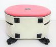 Photo4: NAHOK Backpack style 14inch Snare Drum Case with big snappie [Great Gatsby] Scarlet / Ivory {Waterproof, Temperature Adjustment & Shock Absorb}