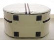 Photo5: NAHOK Backpack style 14inch Snare Drum Case with big snappie [Great Gatsby 2] Ivory / Chocolate, Silver {Waterproof, Temperature Adjustment & Shock Absorb}