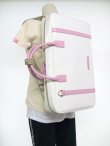 Photo7: NAHOK Score Briefcase [Ludwig/wf] for Flute Players White / Genuine Leather Pink {Waterproof, Temperature Adjustment & Shock Absorb}