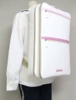 Photo10: NAHOK W Case 2 Compart Backpack [Carlito 2/wf] for Flute Players White / Pink {Waterproof, Temperature Adjustment & Shock Absorb}