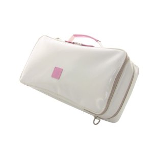 Photo: NAHOK Clarinet Case Bag 2compartments  [Appassionato 2/wf] White / Light Pink {Waterproof, Temperature Adjustment & Shock Absorb}