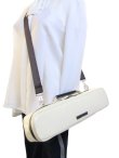 Photo8: NAHOK Flute Case Bag C Foot [Amadeus/wf] Ivory / Choco Genuine Leather Handle {Waterproof, Temperature Adjustment & Shock Absorb}