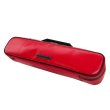 Photo1: NAHOK Flute Case Bag B Foot [Amadeus/wf] Scarlet / Black Genuine Leather Handle {Waterproof, Temperature Adjustment & Shock Absorb}