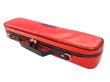 Photo7: NAHOK Flute Case Bag B Foot [Amadeus/wf] Scarlet / Black Genuine Leather Handle {Waterproof, Temperature Adjustment & Shock Absorb}