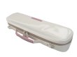 Photo4: NAHOK Flute Case Bag C Foot [Amadeus/wf] White / Pink Genuine Leather Handle {Waterproof, Temperature Adjustment & Shock Absorb}