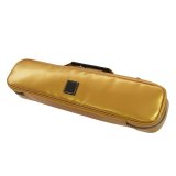 Photo: NAHOK Flute Case Bag B Foot [Amadeus/wf] Gold / Choco Genuine Leather Handle {Waterproof, Temperature Adjustment & Shock Absorb}