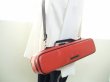 Photo9: NAHOK Flute Case Bag B Foot [Amadeus/wf] Scarlet / Black Genuine Leather Handle {Waterproof, Temperature Adjustment & Shock Absorb}