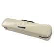 Photo1: NAHOK Flute Case Bag C Foot [Amadeus/wf] Ivory / Choco Genuine Leather Handle {Waterproof, Temperature Adjustment & Shock Absorb}