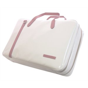 Photo: NAHOK 2 Compartment Bag 43 [Deniro/wf] for Flute Players White / Pink {Waterproof, Temperature Adjustment & Shock Absorb}
