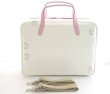 Photo3: NAHOK Briefcase for Oboe [Cantabile 2/wf] White / Pink {Waterproof, Temperature Adjustment & Shock Absorb}