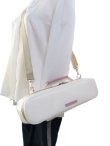 Photo10: NAHOK Flute Case Bag C Foot [Amadeus/wf] White / Pink Genuine Leather Handle {Waterproof, Temperature Adjustment & Shock Absorb}