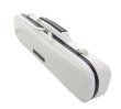 Photo4: NAHOK Flute Case Bag C Foot [Amadeus/wf] White / Chocolate Genuine Leather Handle {Waterproof, Temperature Adjustment & Shock Absorb}