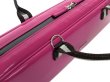 Photo7: For B&C foot, NAHOK Flute & Piccolo Case Bag [Grand Master3/wf] Fuchsia Pink / Choco & Silver Handle {Waterproof, Temperature Adjustment & Shock Absorb}