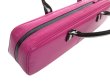 Photo6: For B&C foot, NAHOK Flute & Piccolo Case Bag [Grand Master3/wf] Fuchsia Pink / Choco & Silver Handle {Waterproof, Temperature Adjustment & Shock Absorb}