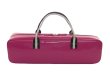 Photo4: For B&C foot, NAHOK Flute & Piccolo Case Bag [Grand Master3/wf] Fuchsia Pink / Choco & Silver Handle {Waterproof, Temperature Adjustment & Shock Absorb}