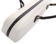 Photo7: For B&C foot, NAHOK Flute & Piccolo Case Bag [Grand Master3/wf] White / Choco & Silver Handle {Waterproof, Temperature Adjustment & Shock Absorb}