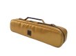 Photo3: NAHOK Flute Case Bag B Foot [Amadeus/wf] Gold / Choco Genuine Leather Handle {Waterproof, Temperature Adjustment & Shock Absorb}