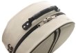 Photo3: NAHOK Backpack style 14inch Snare Drum Case with big snappie [Great Gatsby 2] Ivory / Chocolate, Silver {Waterproof, Temperature Adjustment & Shock Absorb}