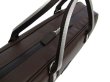 Photo6: For B&C foot, NAHOK Flute & Piccolo Case Bag [Grand Master3/wf] Matte Chocolate / Choco & Silver Handle {Waterproof, Temperature Adjustment & Shock Absorb}