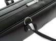 Photo7: For B&C foot, NAHOK Flute & Piccolo Case Bag [Grand Master3/wf] Matte Black / Black & Silver Handle {Waterproof, Temperature Adjustment & Shock Absorb}