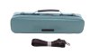 Photo8: NAHOK Flute Case Bag B Foot [Amadeus/wf] Peacock green / Chocolate Genuine Leather Handle {Waterproof, Temperature Adjustment & Shock Absorb}